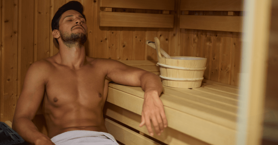 Peaceful steam relaxation image