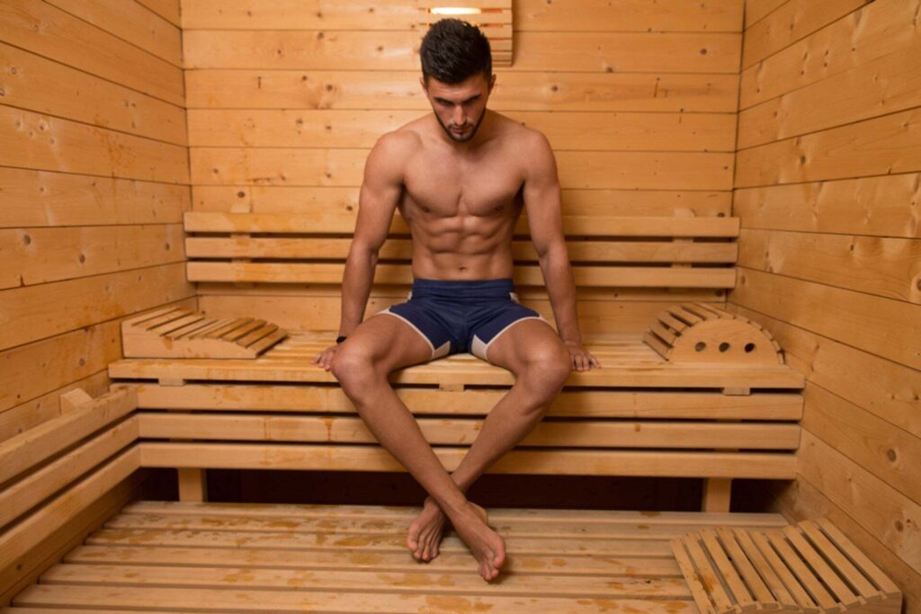 Focused athletic recovery image